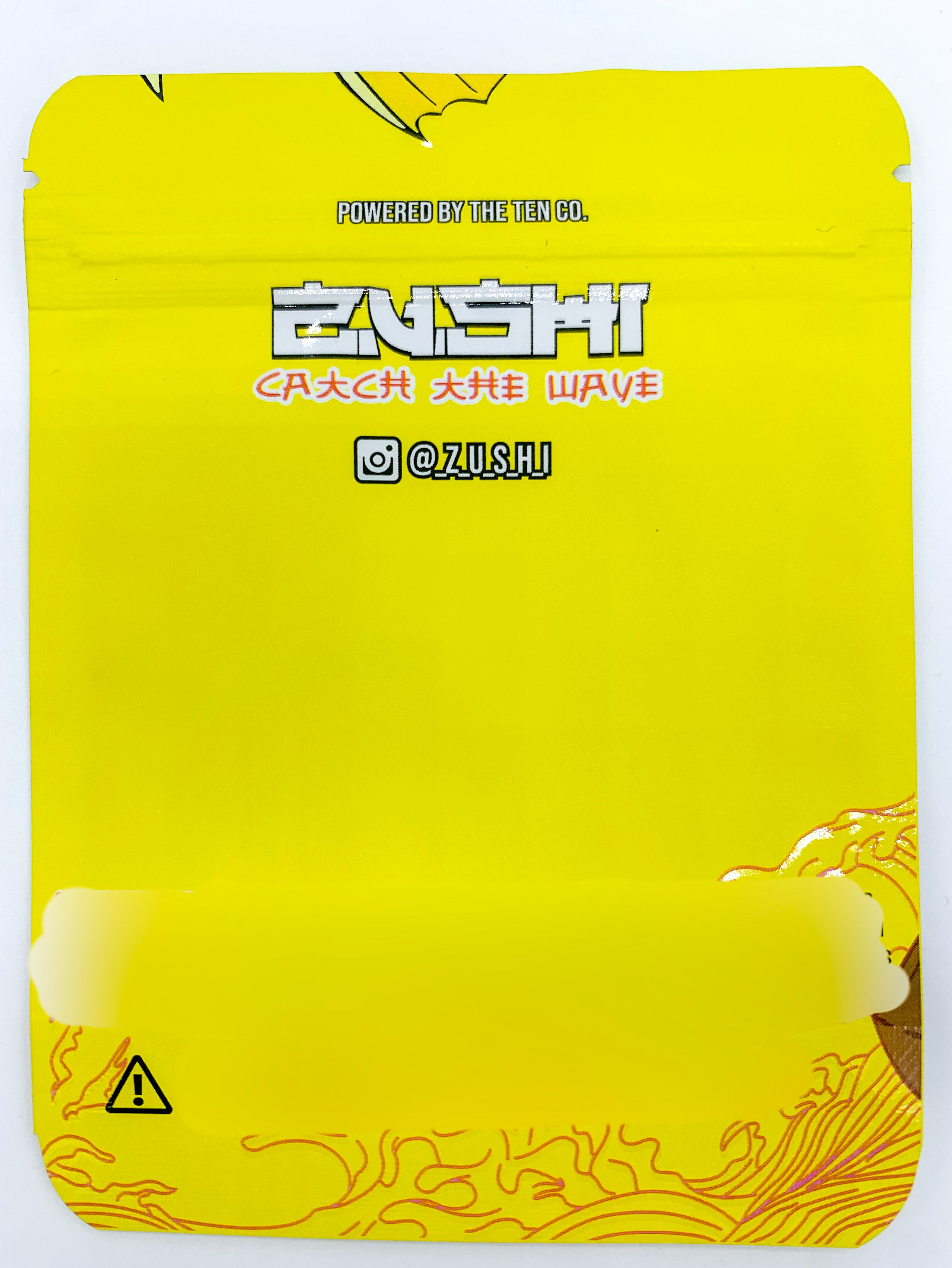 The Ten Co Zushi Yellow 3.5G Mylar bags