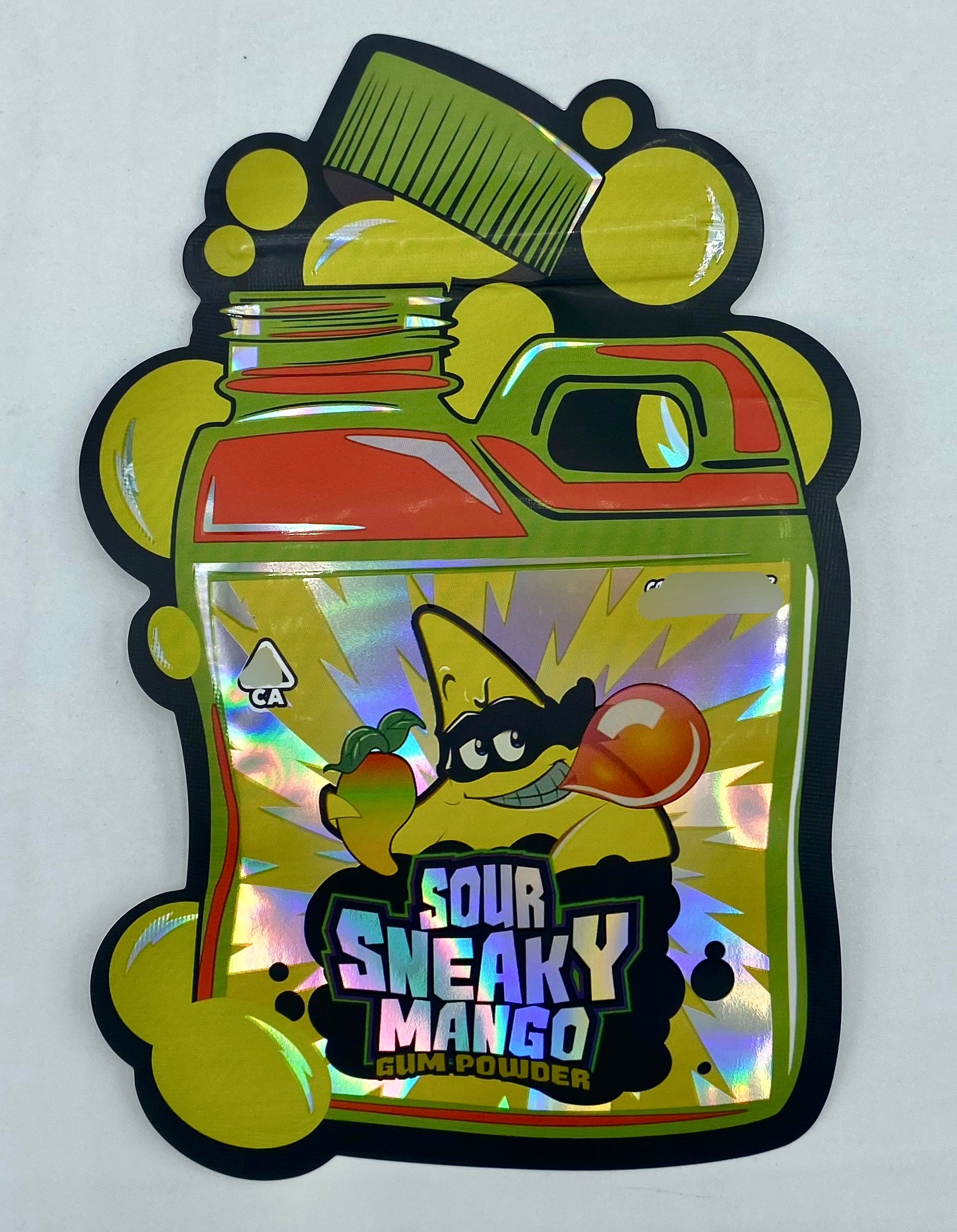 3D Sour Sneaky Mango 3.5g Mylar Bags