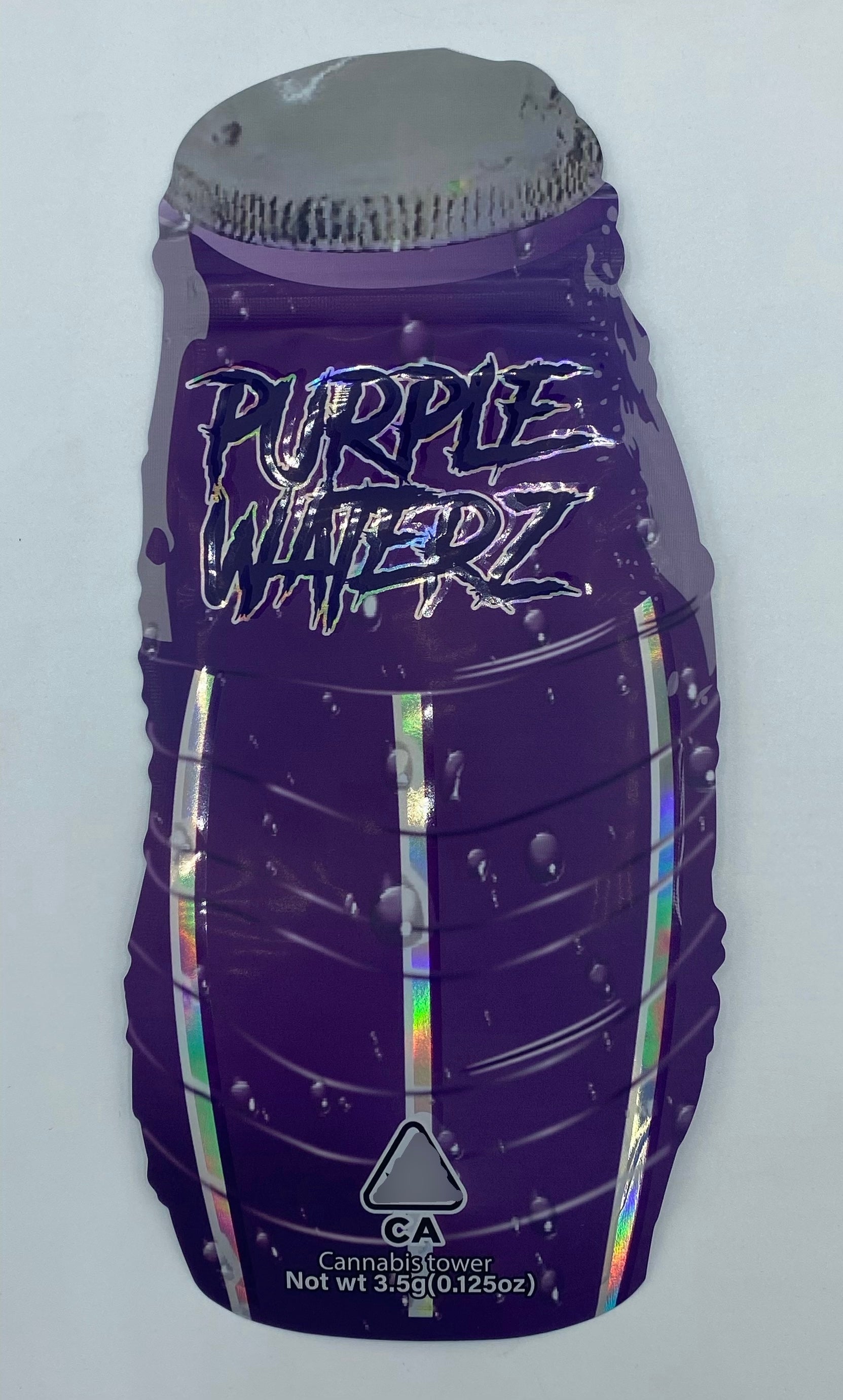 3D Purple water 3.5g Mylar bags