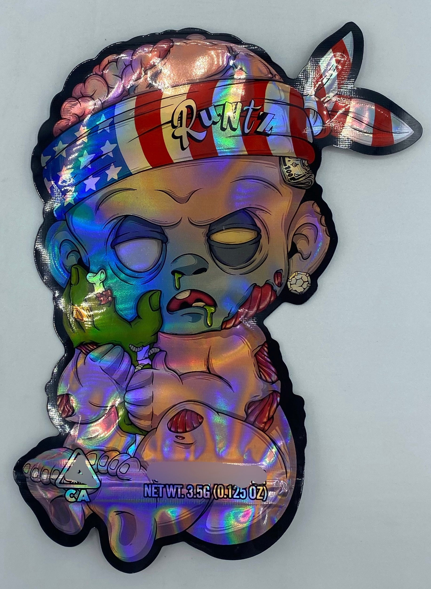 3D Runtz (American)High Tolerance I can’t Feel My Face 3.5g Mylar Bags