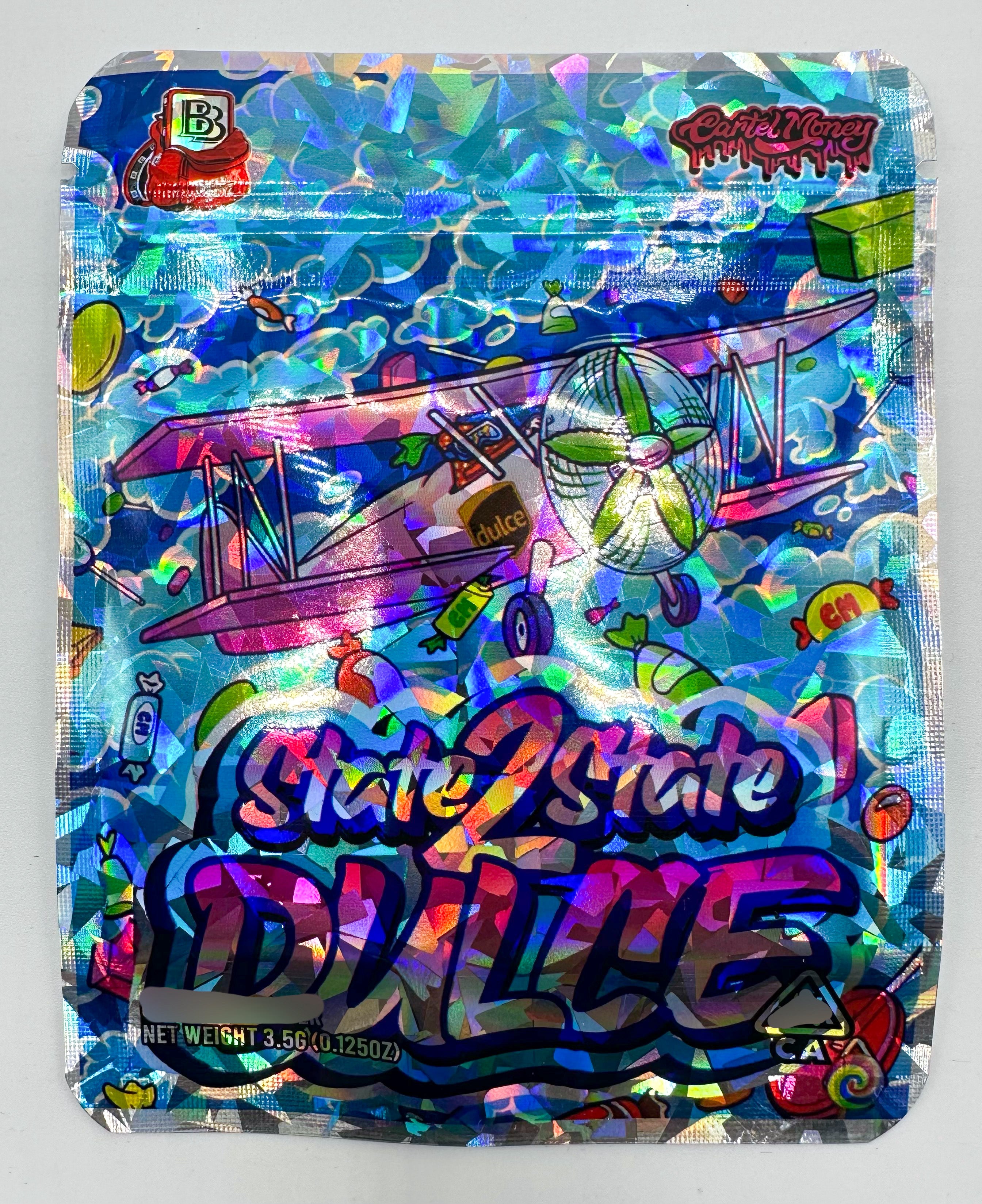 State to State Dulce 3.5g Mylar bags