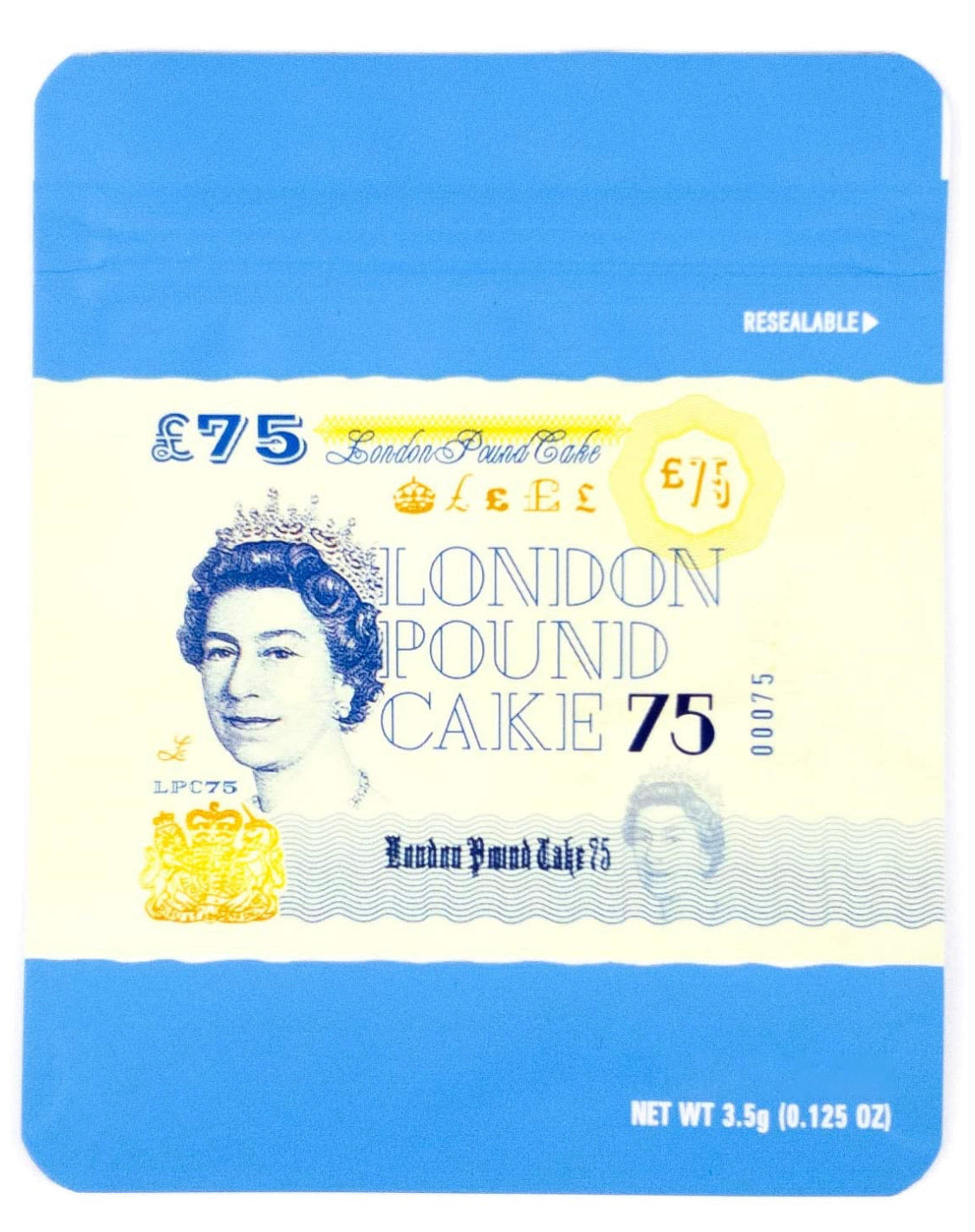 Cookies London Pound Cake 3.5g Mylar bags