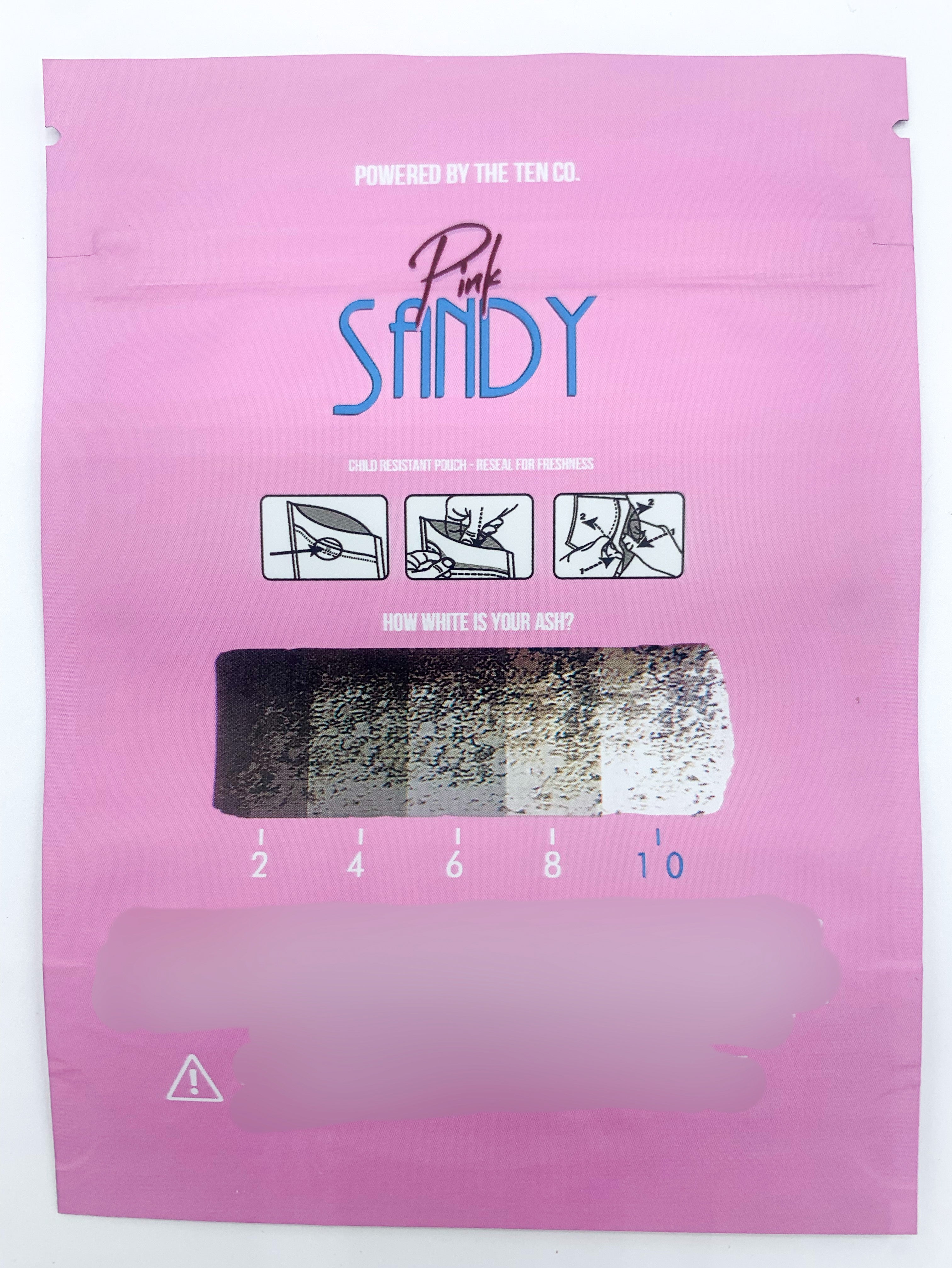 The Ten Co. Pink Sandy 3.5G Mylar bags