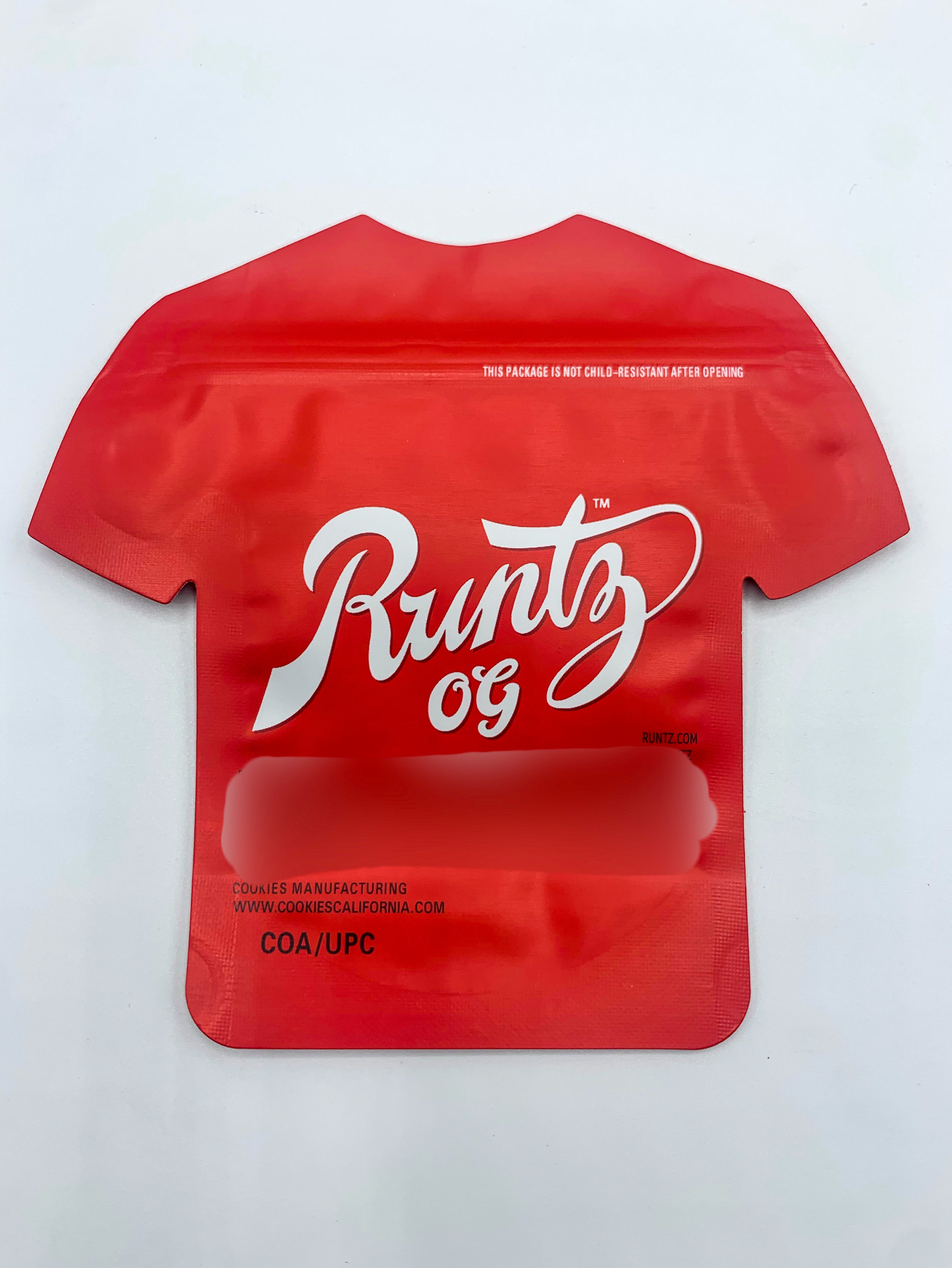 3D Team OG Runtz 3.5g Mylar bags