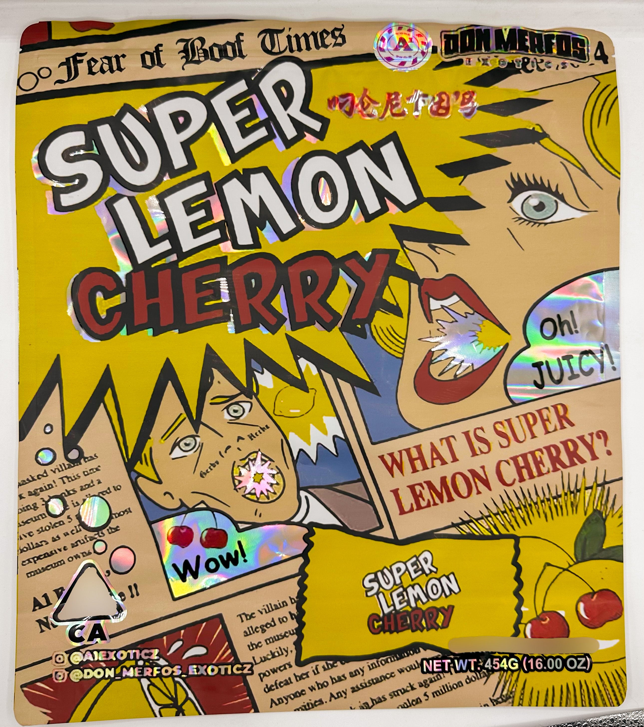 Don Merfos Super Lemon Cherry 1 Pound (16oz) Mylar Bags