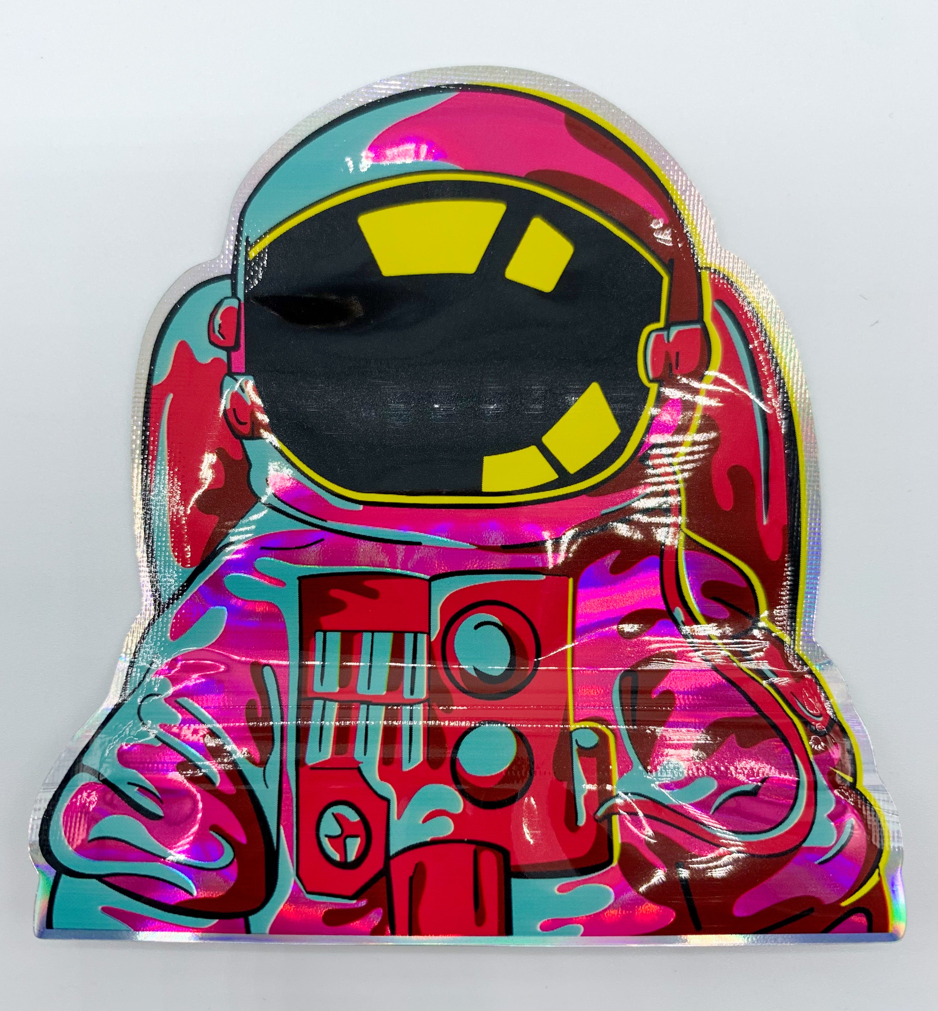 3D iridescent Astronaut 3.5g Mylar Bags