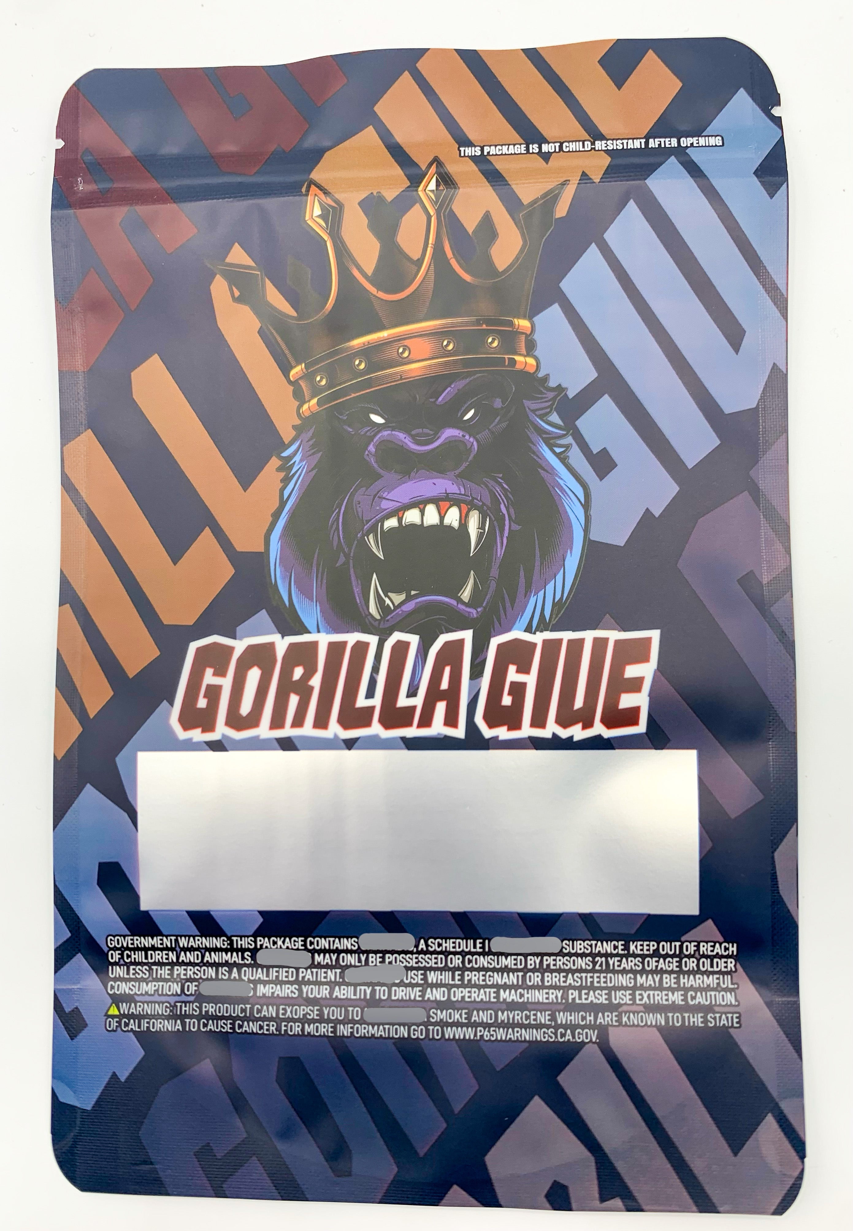 1 oz (28g) Gorilla Glue Mylar bags
