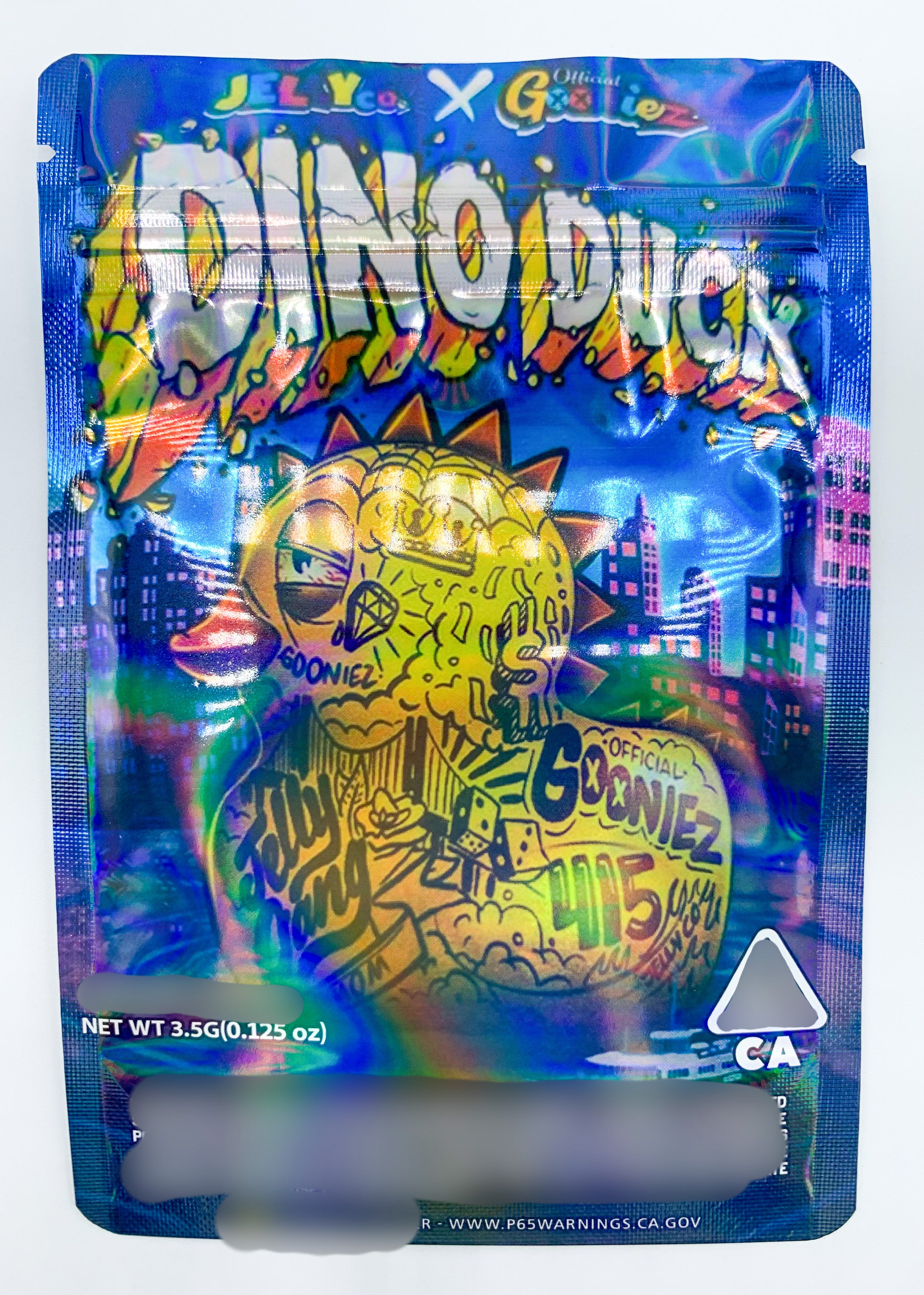 Jelly co. Dino Duck 3.5G Mylar bags