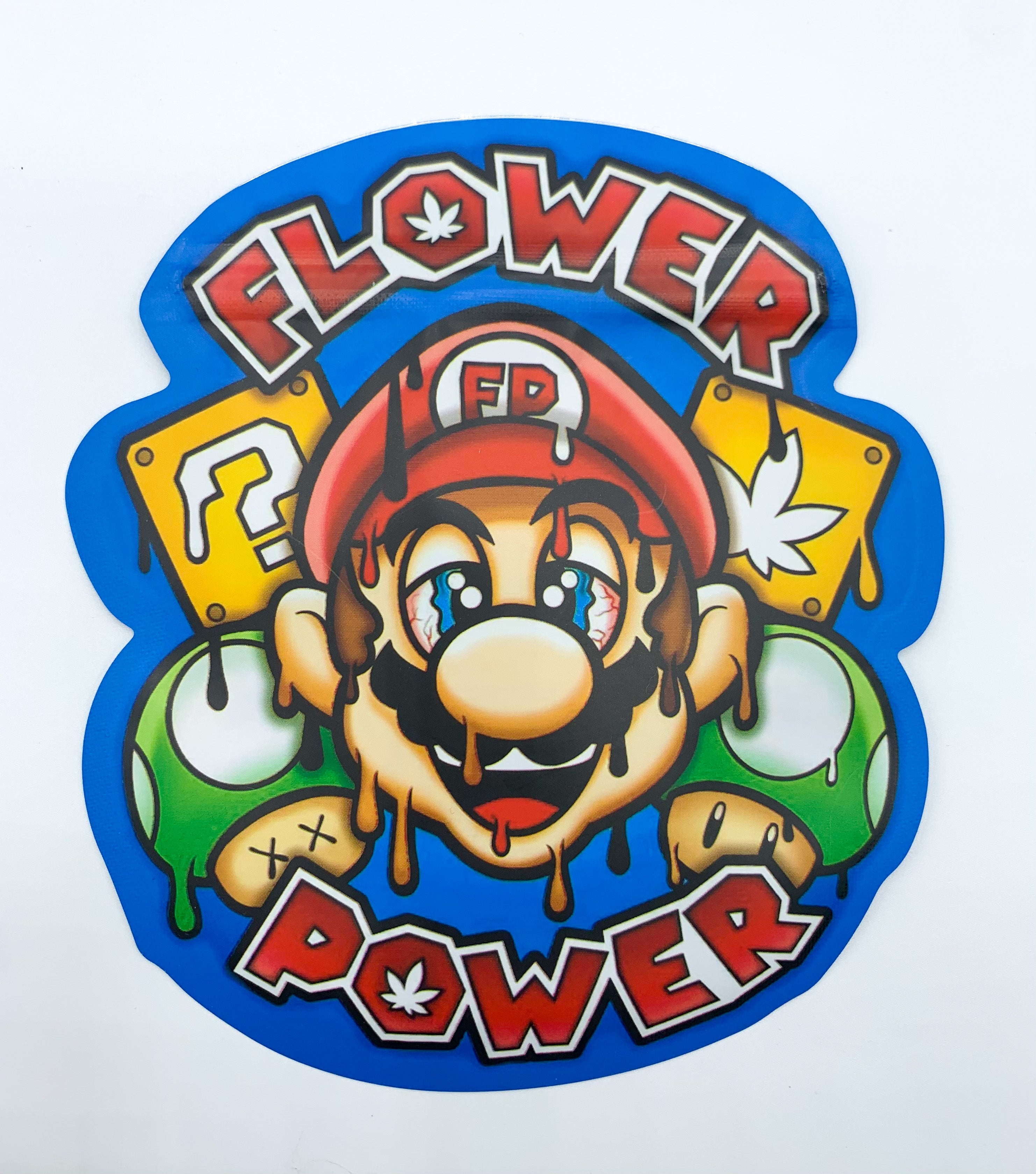 3D Flower Power 3.5g Mylar bags