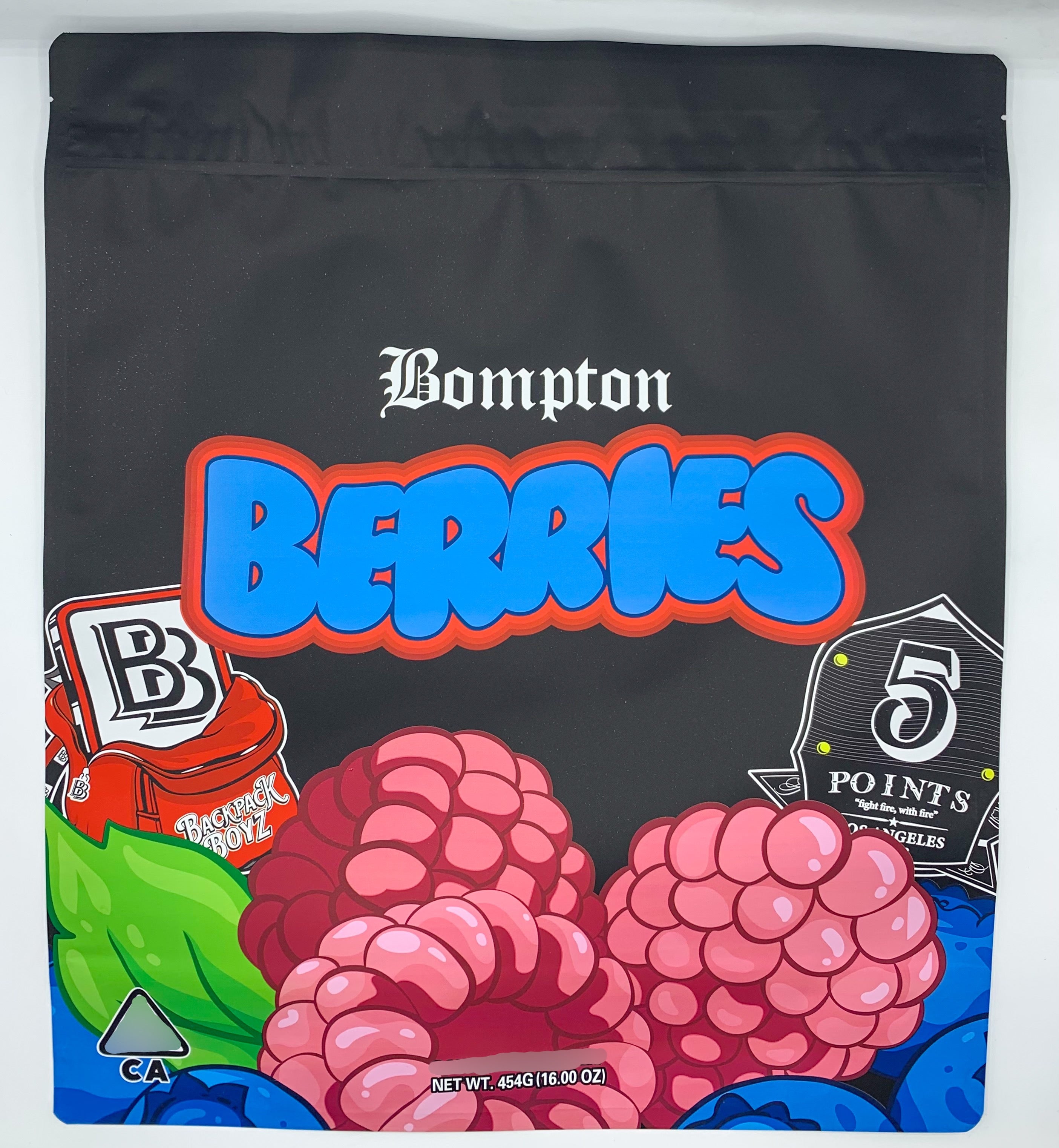 Backpack Boyz Bompton Berries 1 pound (16oz) Mylar bags