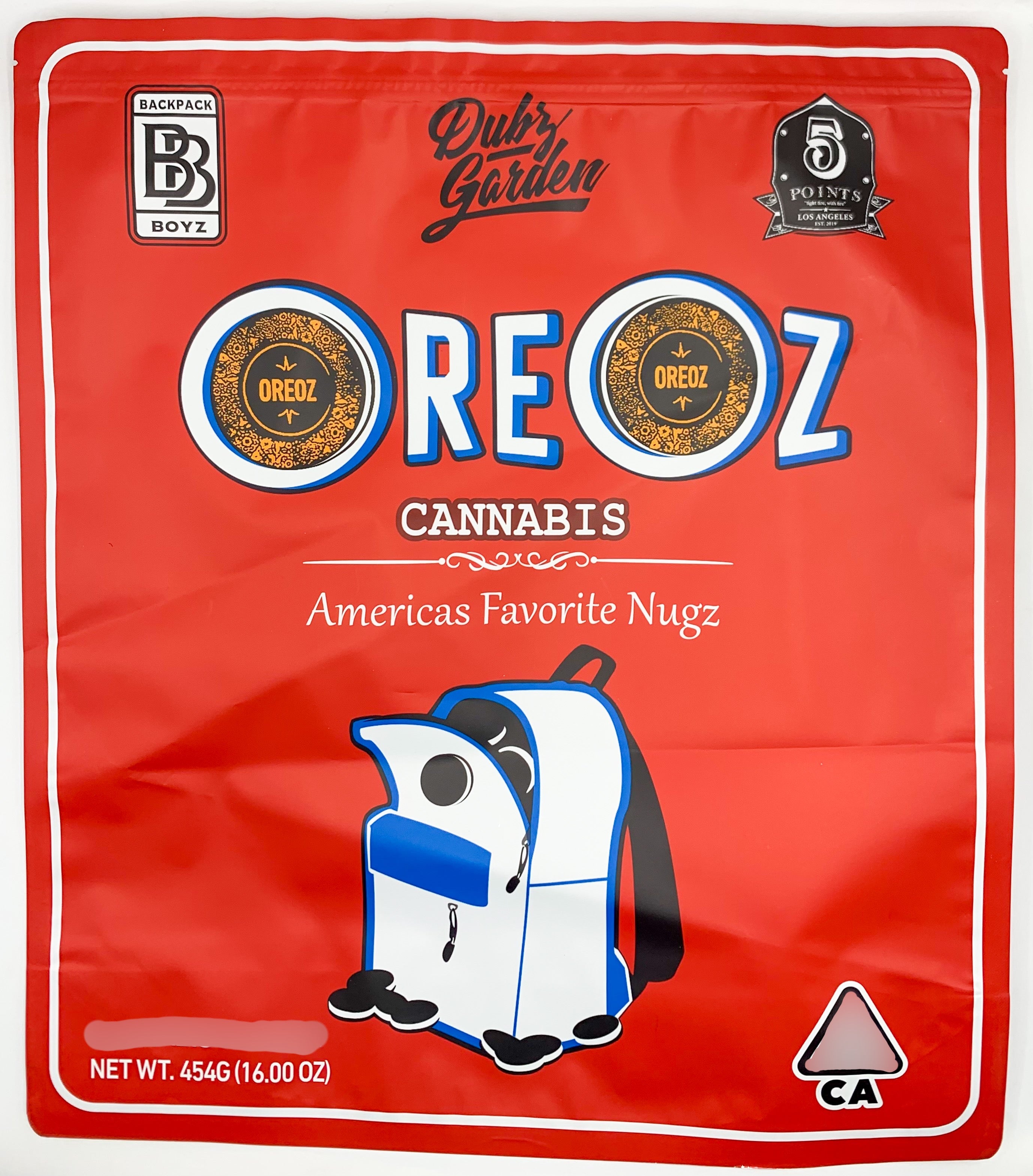 Backpack Boyz Oreoz 1 Pound (16oz) Mylar Bags