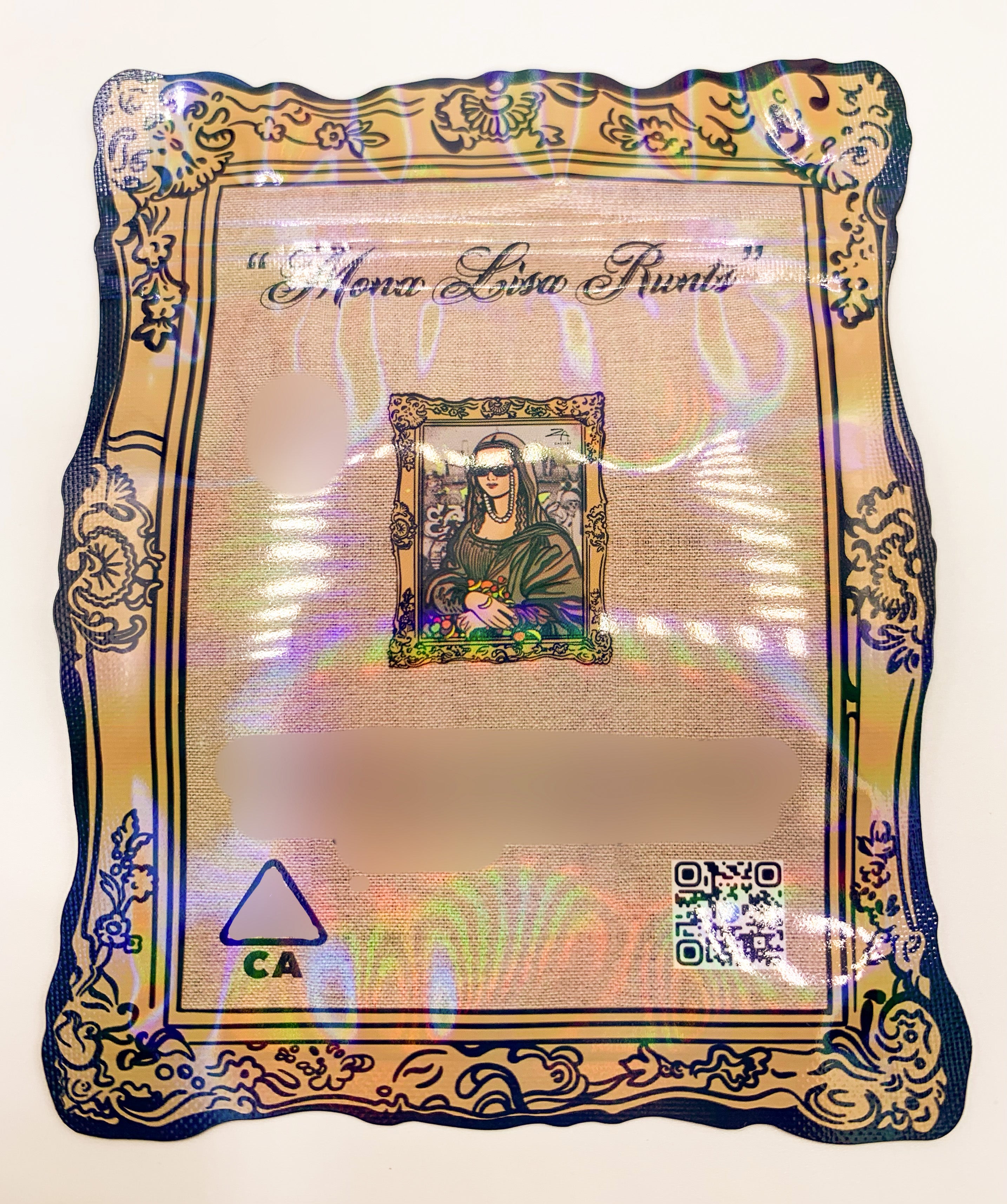 3D ZA Gallery Mona Lisa Runtz 3.5g Mylar Bags