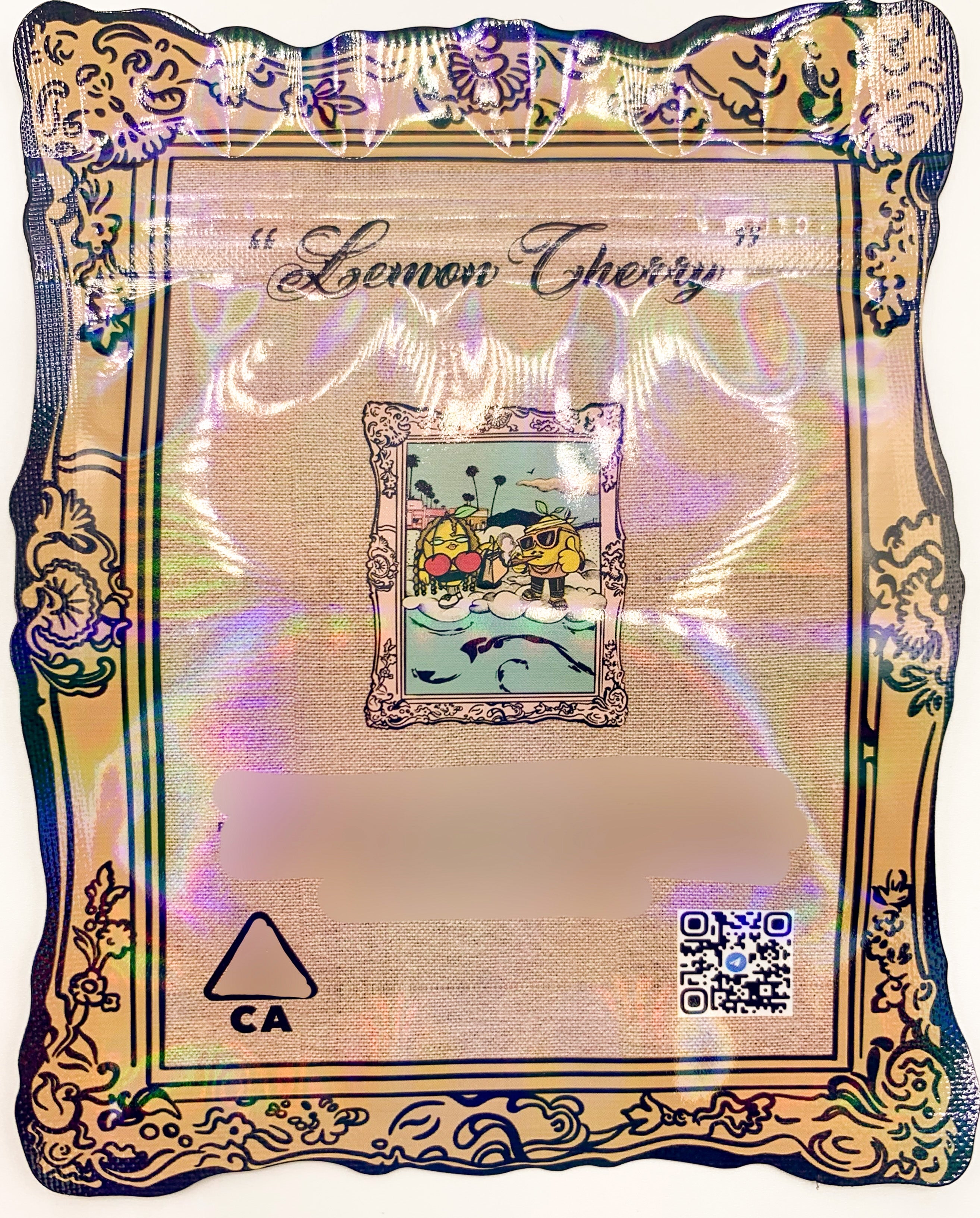 3D ZA Gallery Lemon Cherry 3.5g Mylar Bags