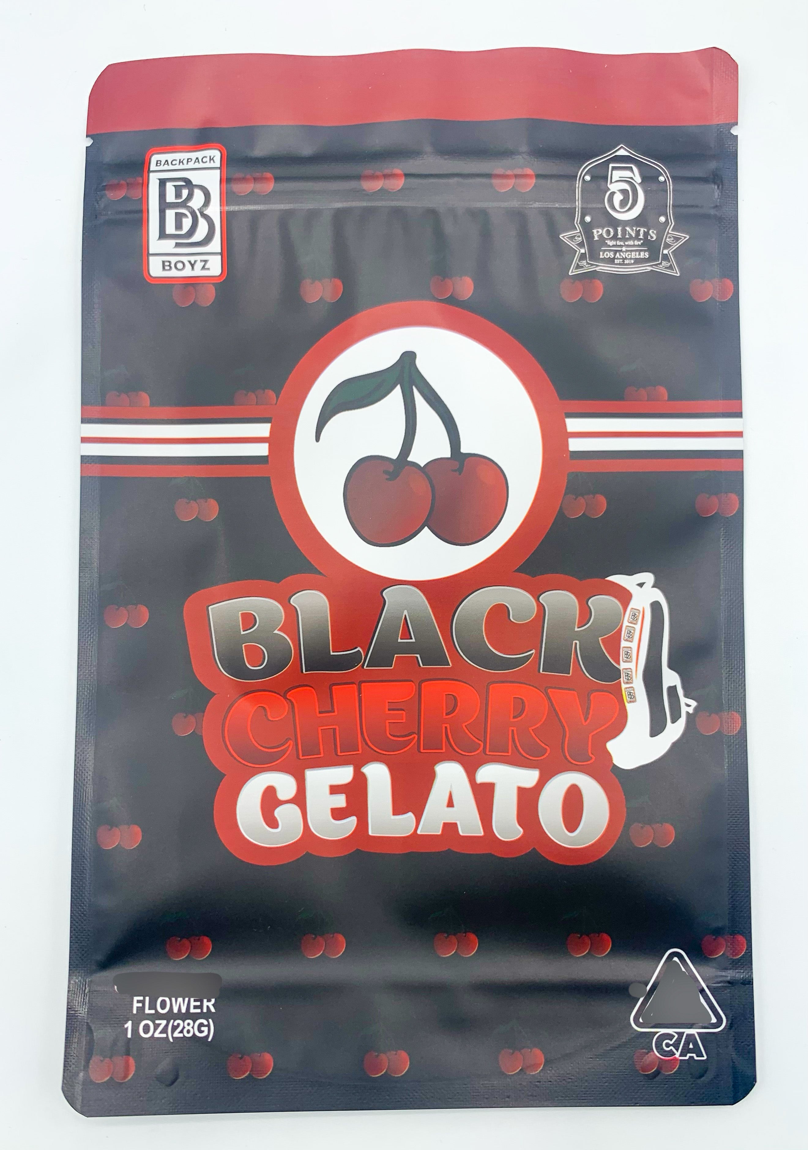 1 oz (28g) Backpack Boyz Black Cherry Gelato Mylar bags
