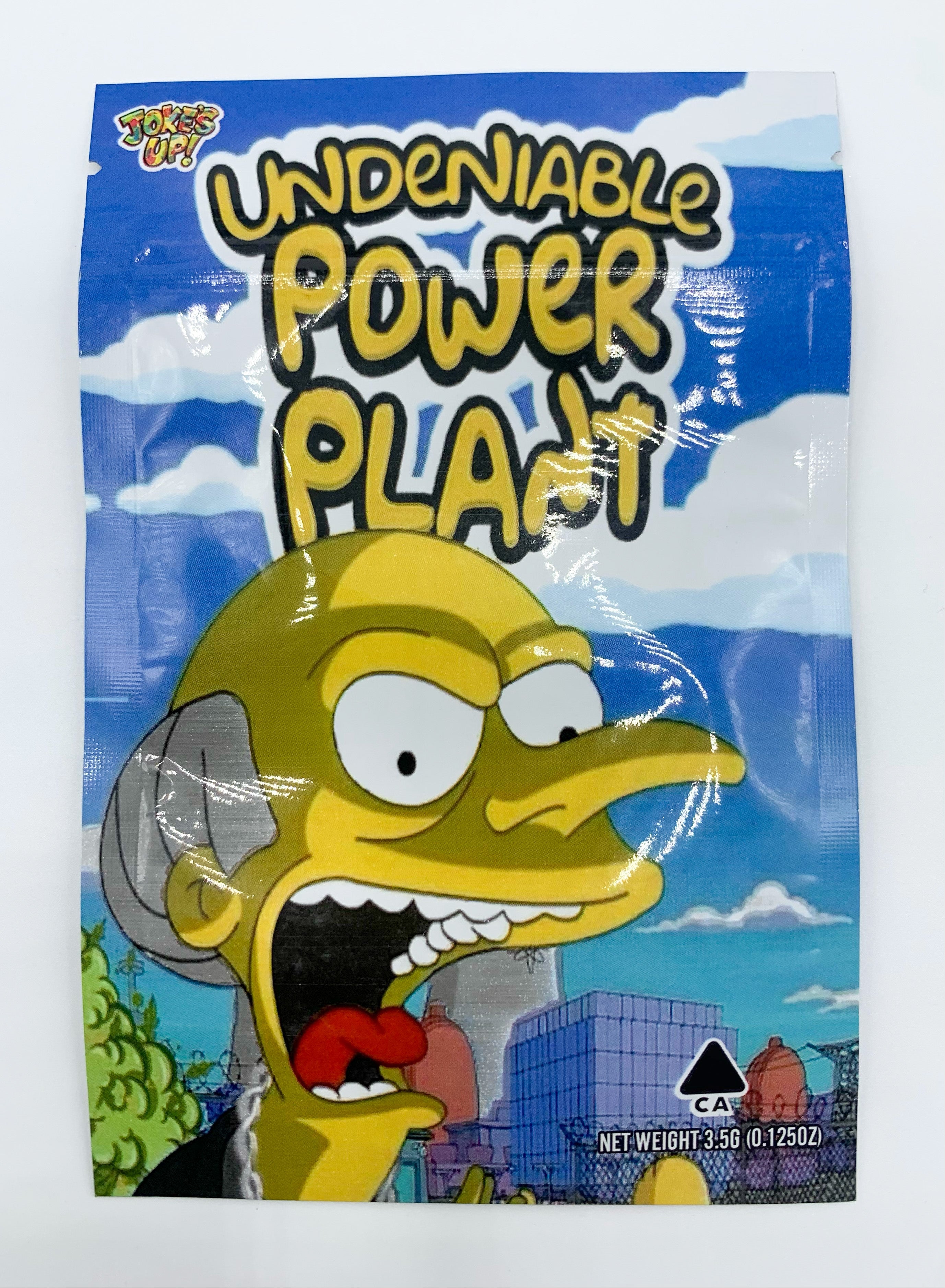 Jokes up undeniable power plant 3.5g Mylar bags