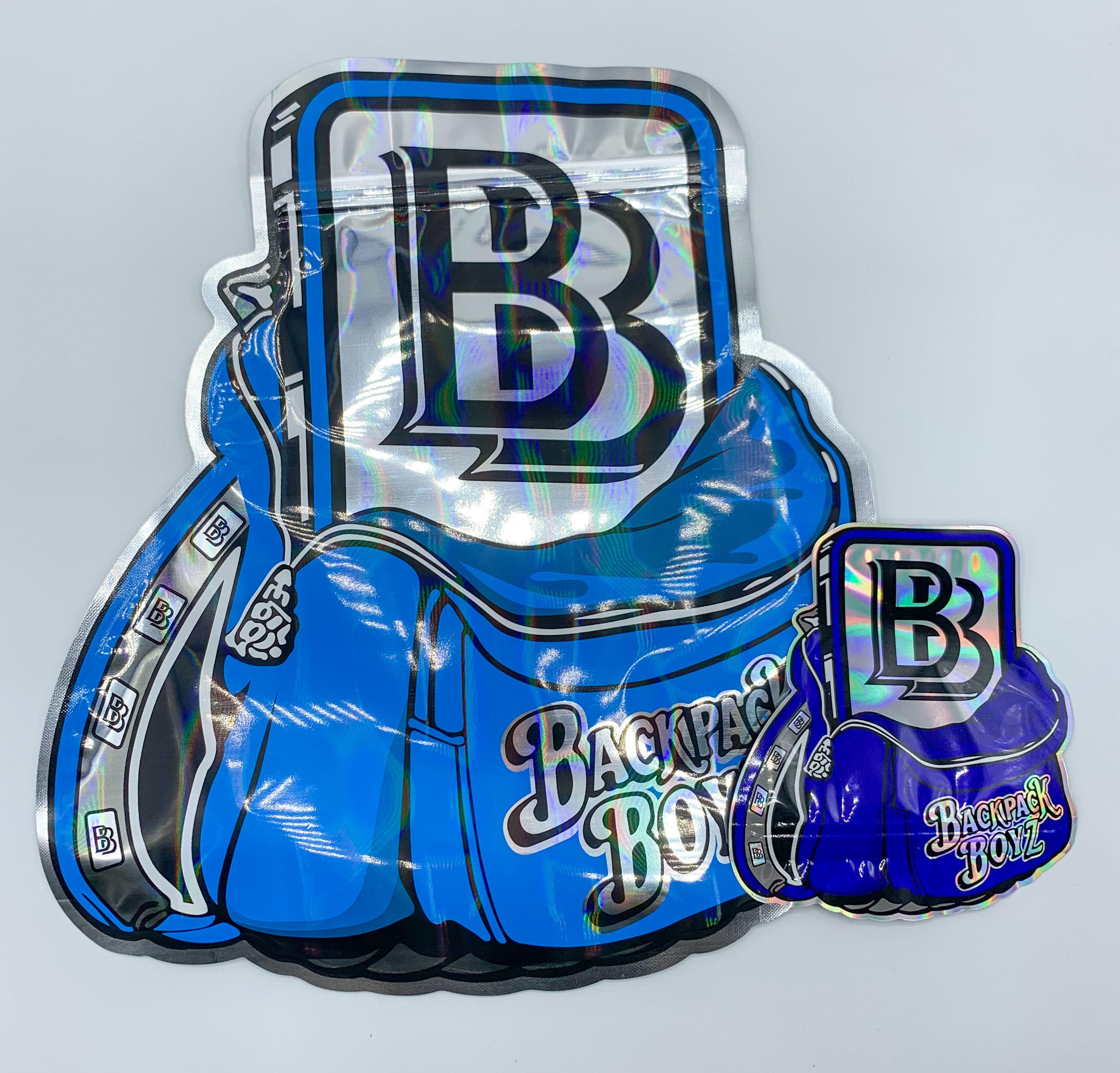 3D Backpack Boyz Blue Half Pound Bags 8oz