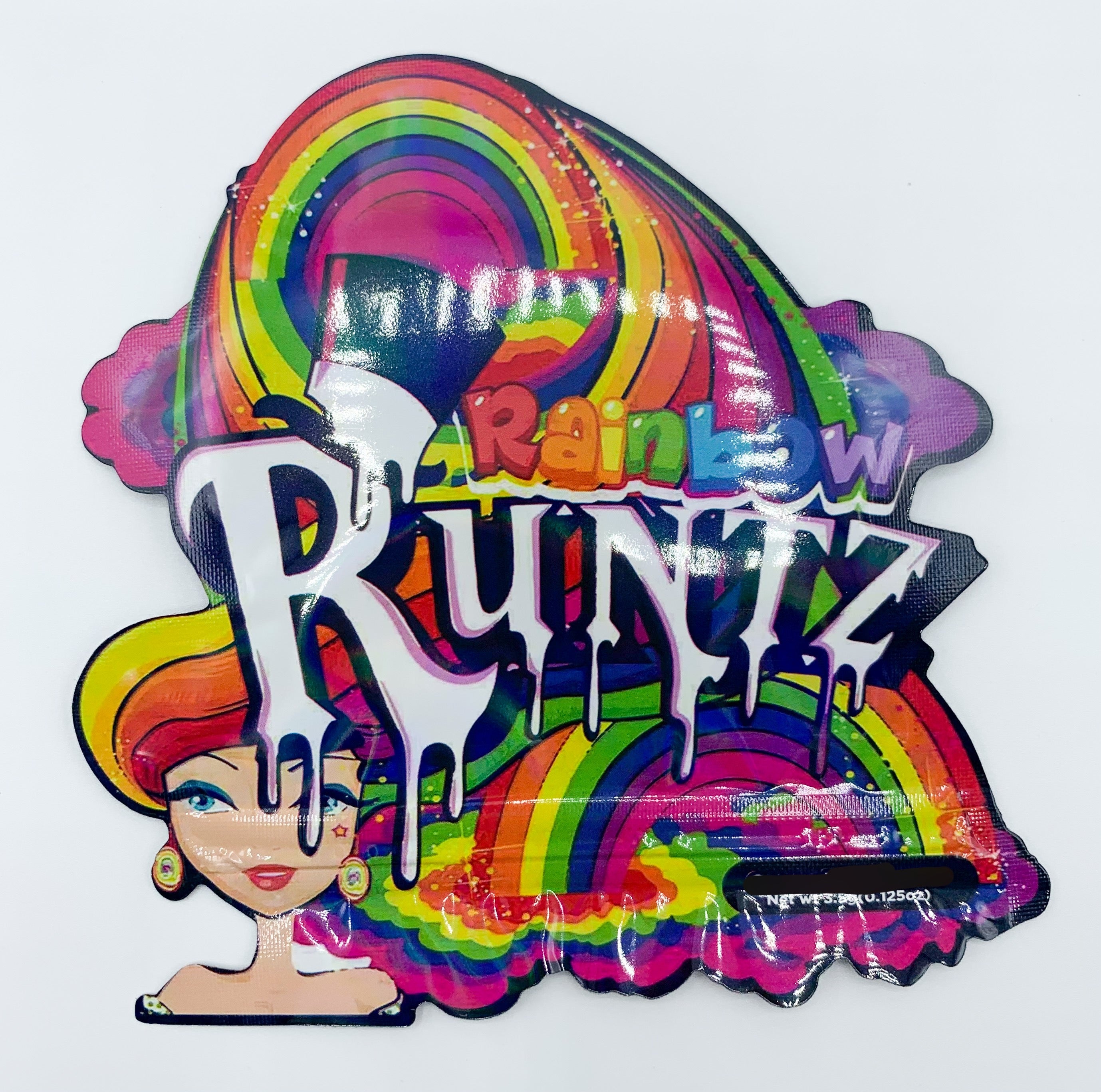 3D Rainbow Runtz 3.5g Mylar bags