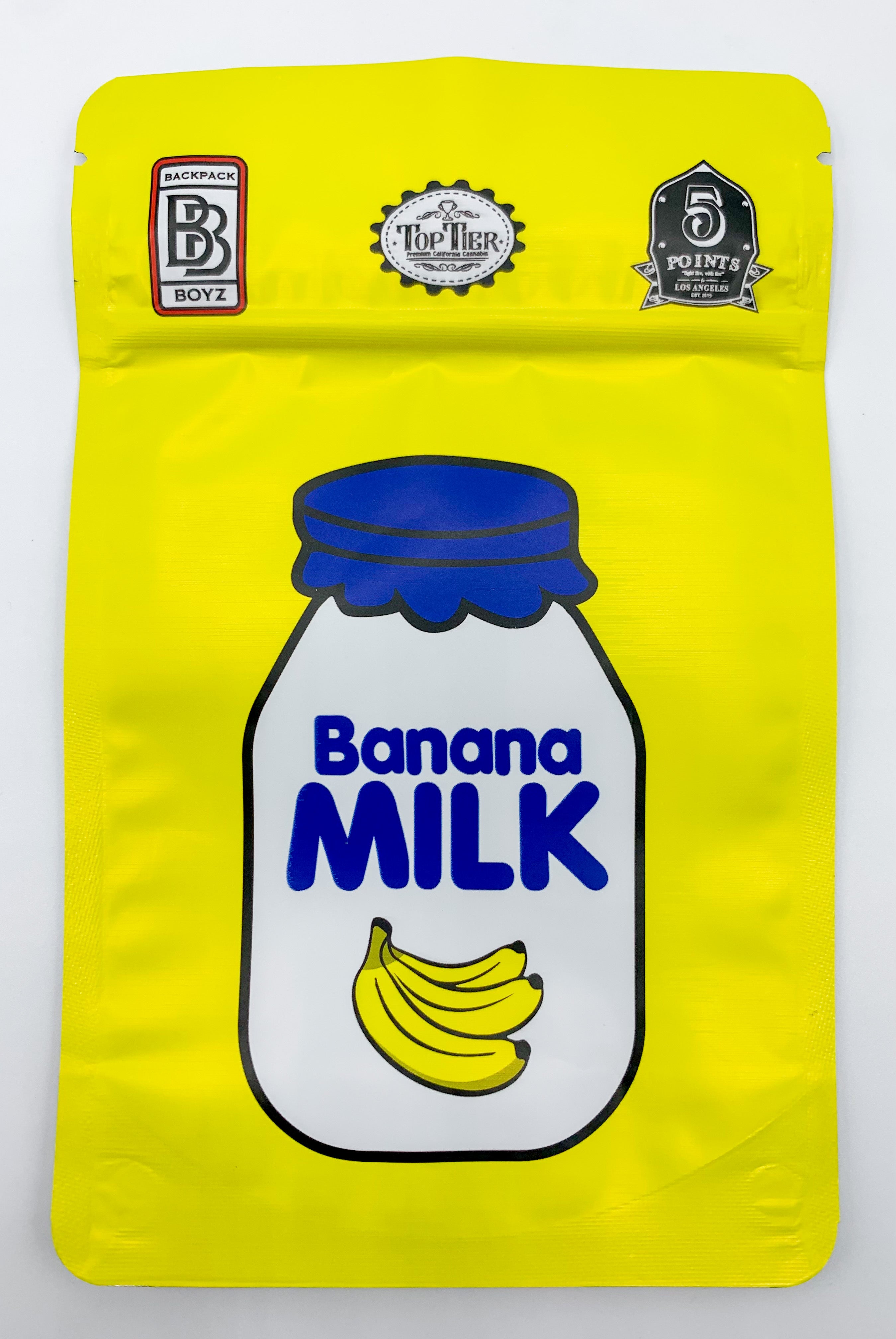 Backpack Boyz Banana Milk 3.5G Mylar bags