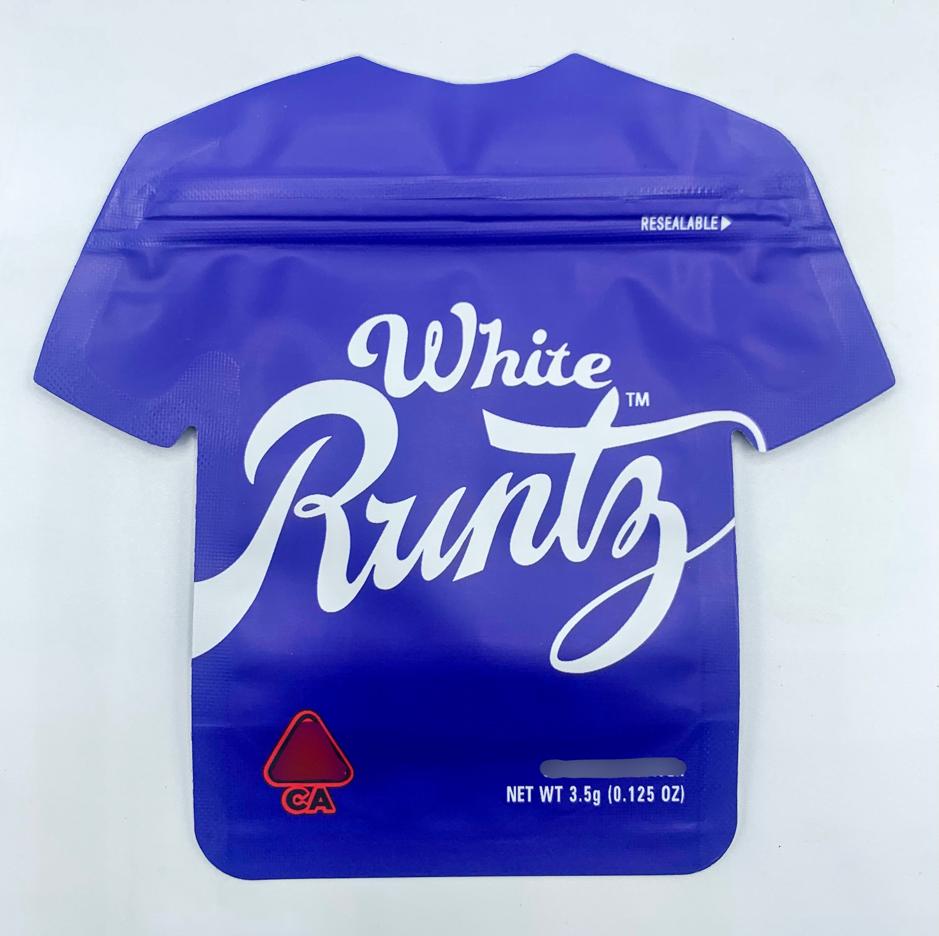 3D Team White Runtz 3.5g Mylar bags