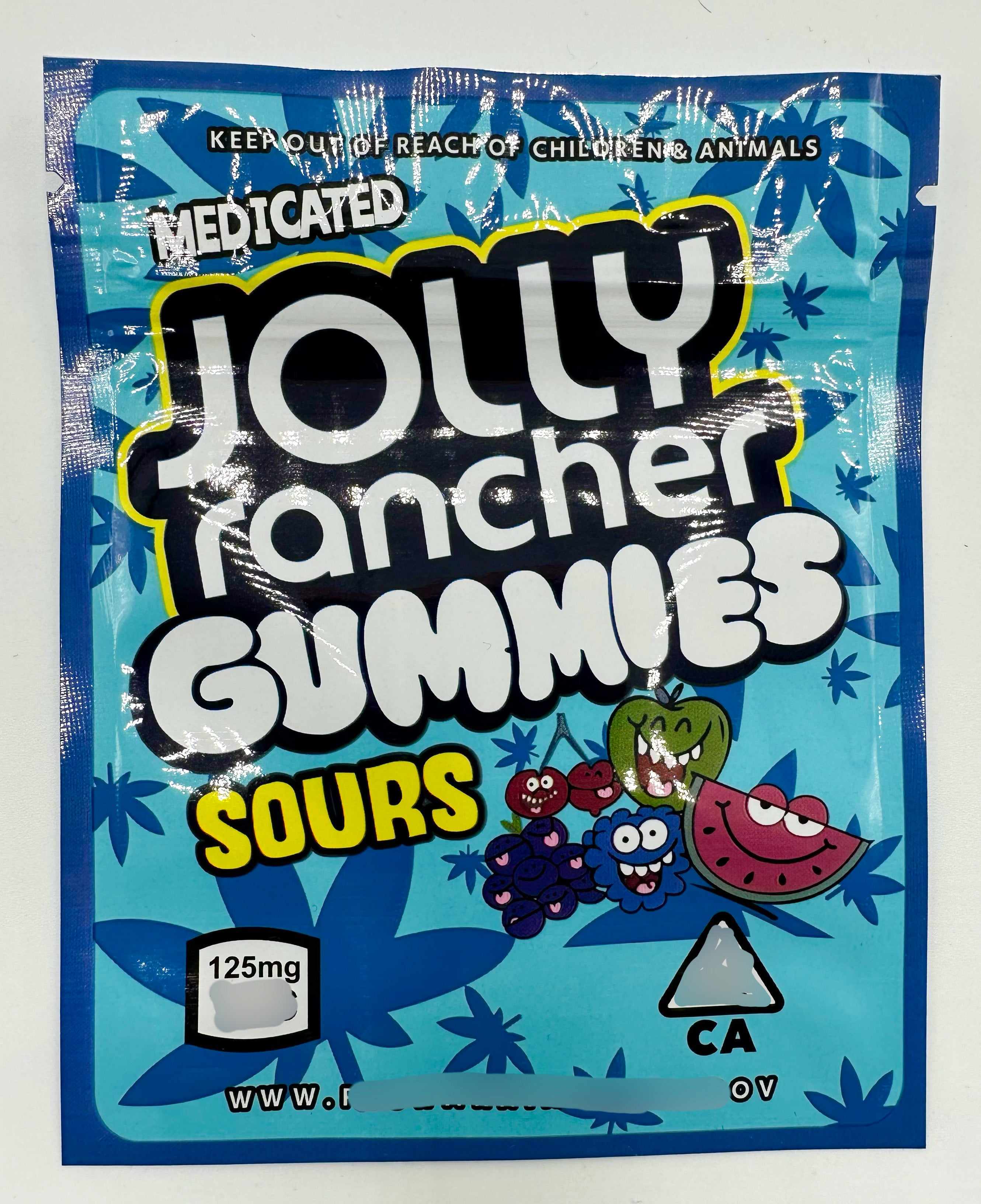 Jolly Rancher Gummies 5oz  Mylar bags
