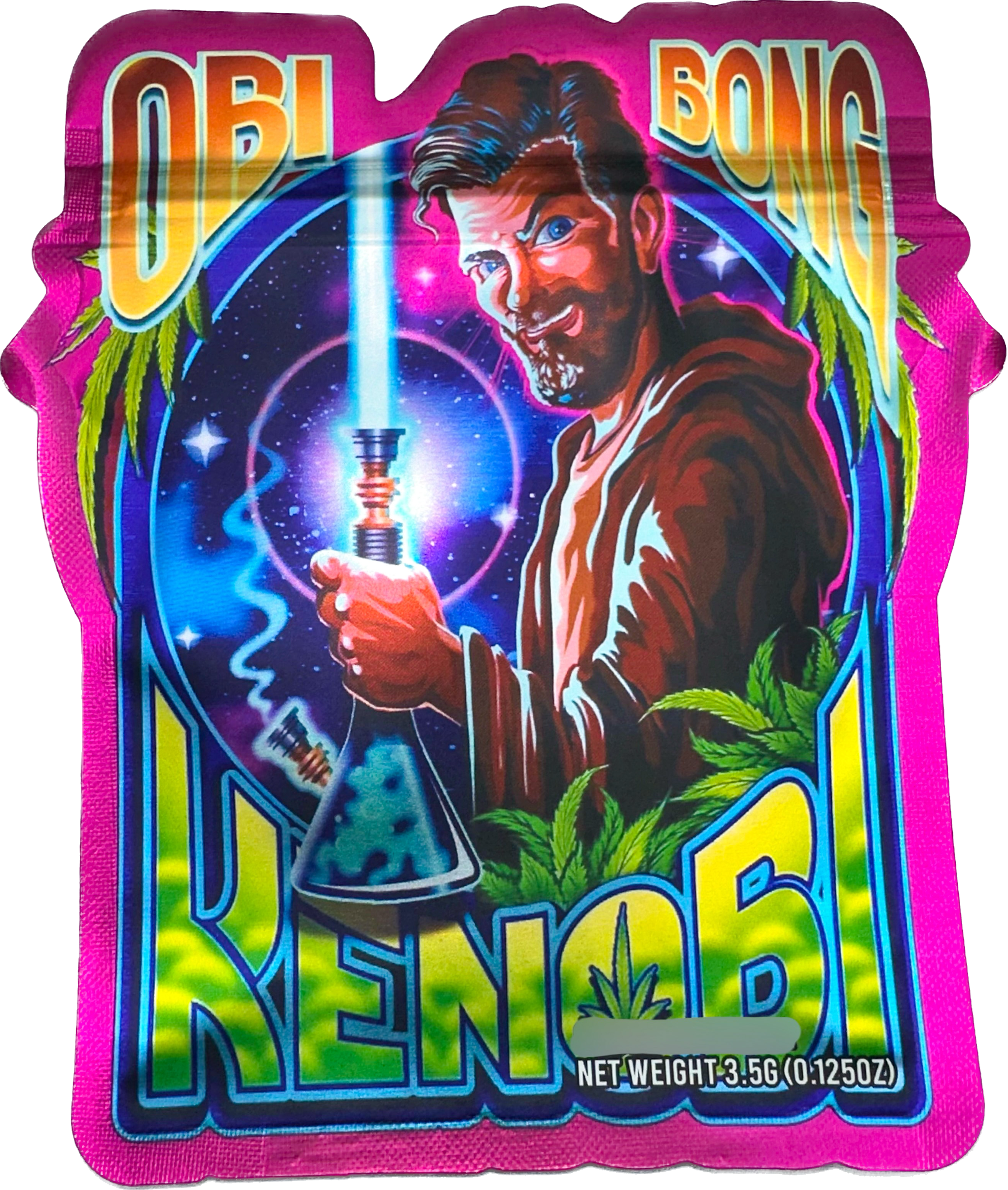 3D Obi Bong Kenobi 3.5g Mylar bags